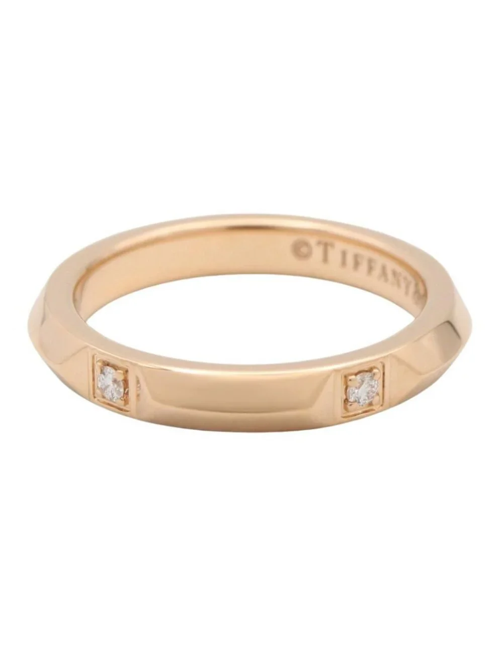 Tiffany & Co Ring Tour Band 18k Pink Gold Diamond